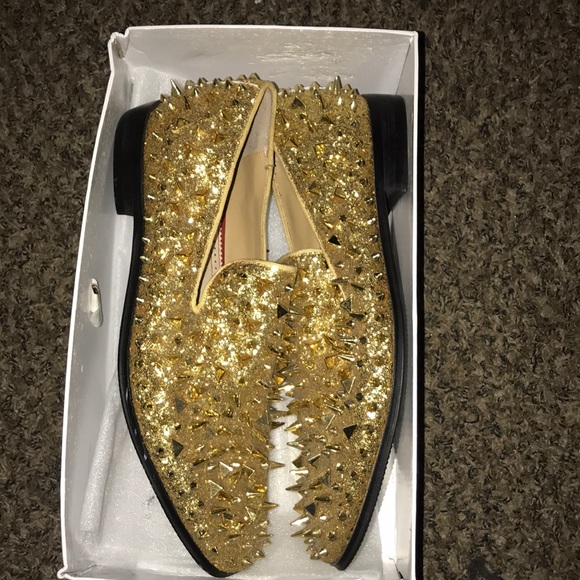 All Gold Spike Loafers main image 4